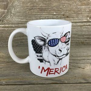 'Merica Cow Coffee Mug